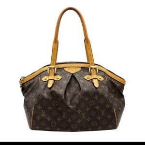 Louis Vuitton Brown and Tan Monogram Shoulder Bag